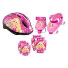 Set de protectie, casca si role cu 4 roti STAMP Barbie, Marime 25 - 32