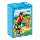 Set figurine Playmobil Country - Femeie cu familie de pisici (6139)