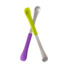 Set lingurite cu 2 capete Boon Swap, Verde si Mov