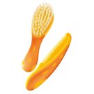 Set perie din par natural si pieptan NUK