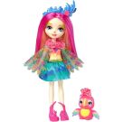 Set papusa cu animalut Peeki Parrot and Sheeny Mattel Enchantimals
