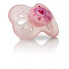 Suzeta din silicon ortodontica Nuby, Fluturas, 6-12 luni - Roz