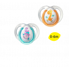 Suzete ortodontice de zi Tommee Tippee Fun, 0 - 6 luni, 2 buc