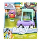 Set de joaca cu figurina, Bluey, Janet si masina bunicii