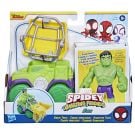 Figurina cu vehicul, Spidey and His Amazing Friends, Hulk, F74575