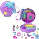 Set de joaca cu 2 papusi si 12 accesorii Polly Pocket, Dolphin Rescue and Play, HWN96