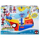 Set de joaca cu figurine, Spidey and his Amazing Friends, Nava piratilor, Water webs, G0666