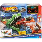 Set de joaca Hot Wheels, Monster Trucks, Crocodile Crash Challenge, Mega-Wrex, JJN45