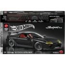 Set de constructie si masina metalica Brick Shop, Hot Wheels, Elite Series, ‘94 Toyota Supra MKIV, JKG40