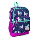 Ghiozdan cu 4 compartimente, Coral High, model unicorni