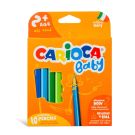 Set 10 creioane colorate, Carioca, Baby Adventurous