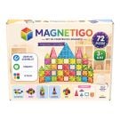 Set de constructie magnetic, Magnetigo, 72 piese