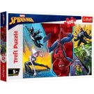 Puzzle Trefl, Spiderman, Cu susul in jos, 100 piese