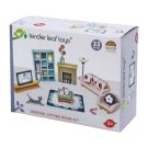 Set mobilier din lemn, camera de zi, pentru Casuta de papusi, Tender Leaf Toys, Dovetail