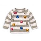 Tricou cu maneca lunga si detaliu de paiete Minoti Gang M318H009