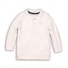 Tricou polo alb cu maneca lunga Minoti Bpol M318H038