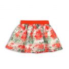 Fusta cu flori si organza in dungi Minoti Tropicana 