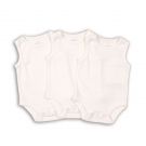 Set 3 bucati body alb fara maneci