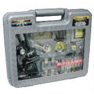 Zoom Power Deluxe Microscope Set with Metal Die Cast Body in Carrying Case