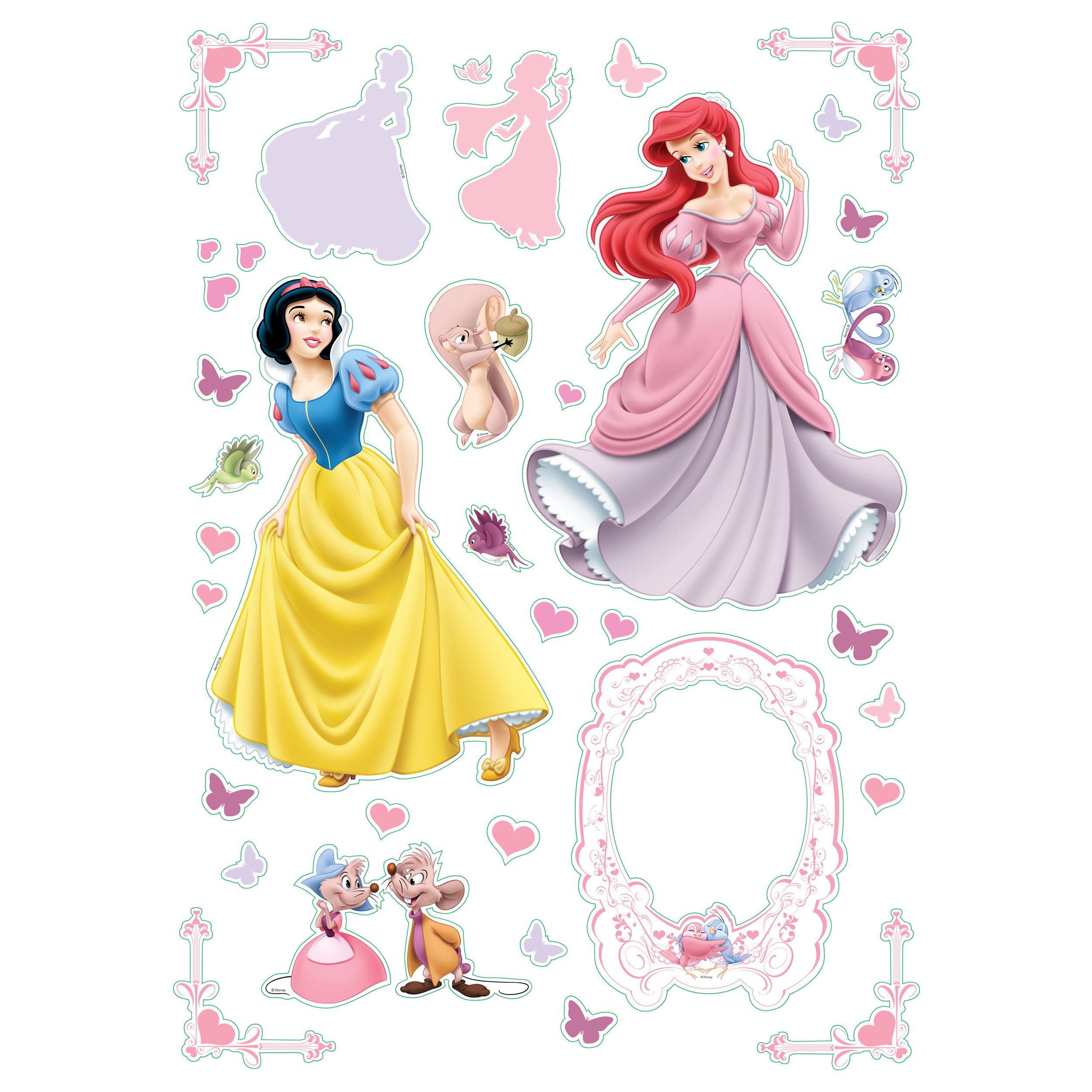 decoratiune de perete disney princess, 83.5 x 50 cm