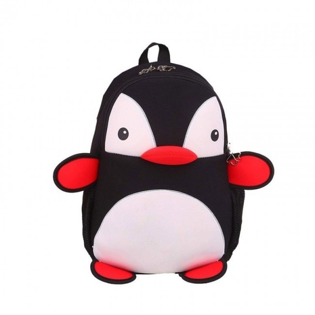 Ghiozdan Must - Imprimeu Pinguin, 32cm
