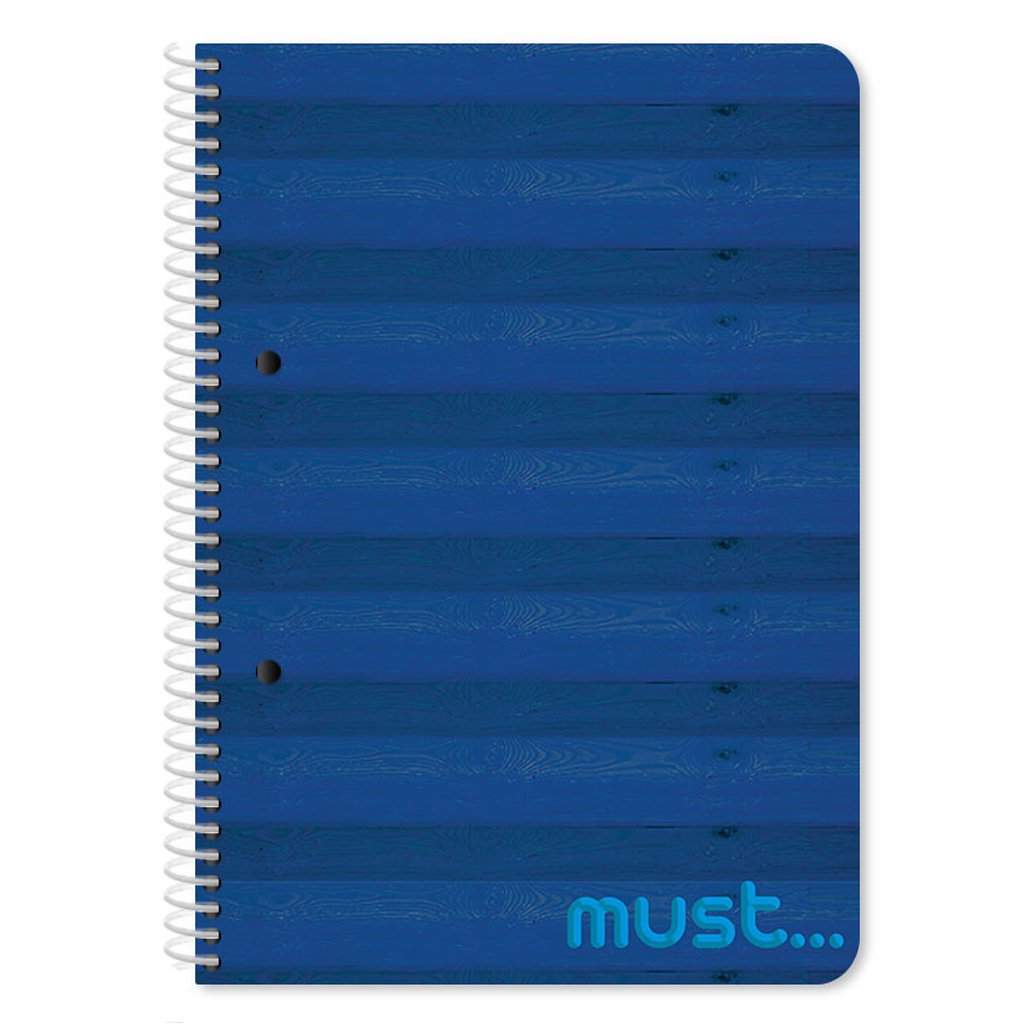 Caiet dictando Must, 60 file, 17 x 25 cm, Albastru