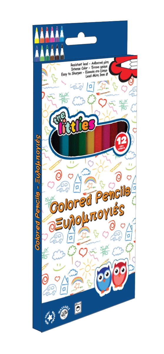 Set de 12 creioane colorate, The Littlies