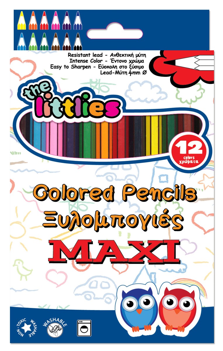 Set de 12 creioane colorate, The Littless