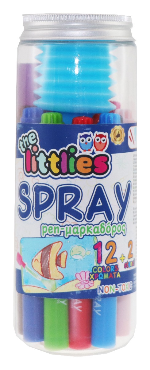 Set de 12 carioci cu spray, The Littlies