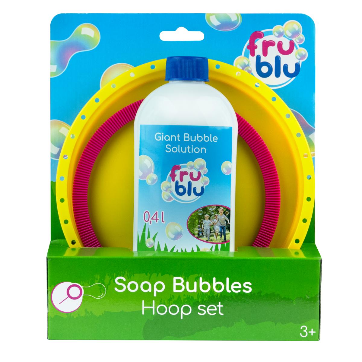 Set baloane de sapun si solutie, Fru Blu, Hoop, 0.4 l