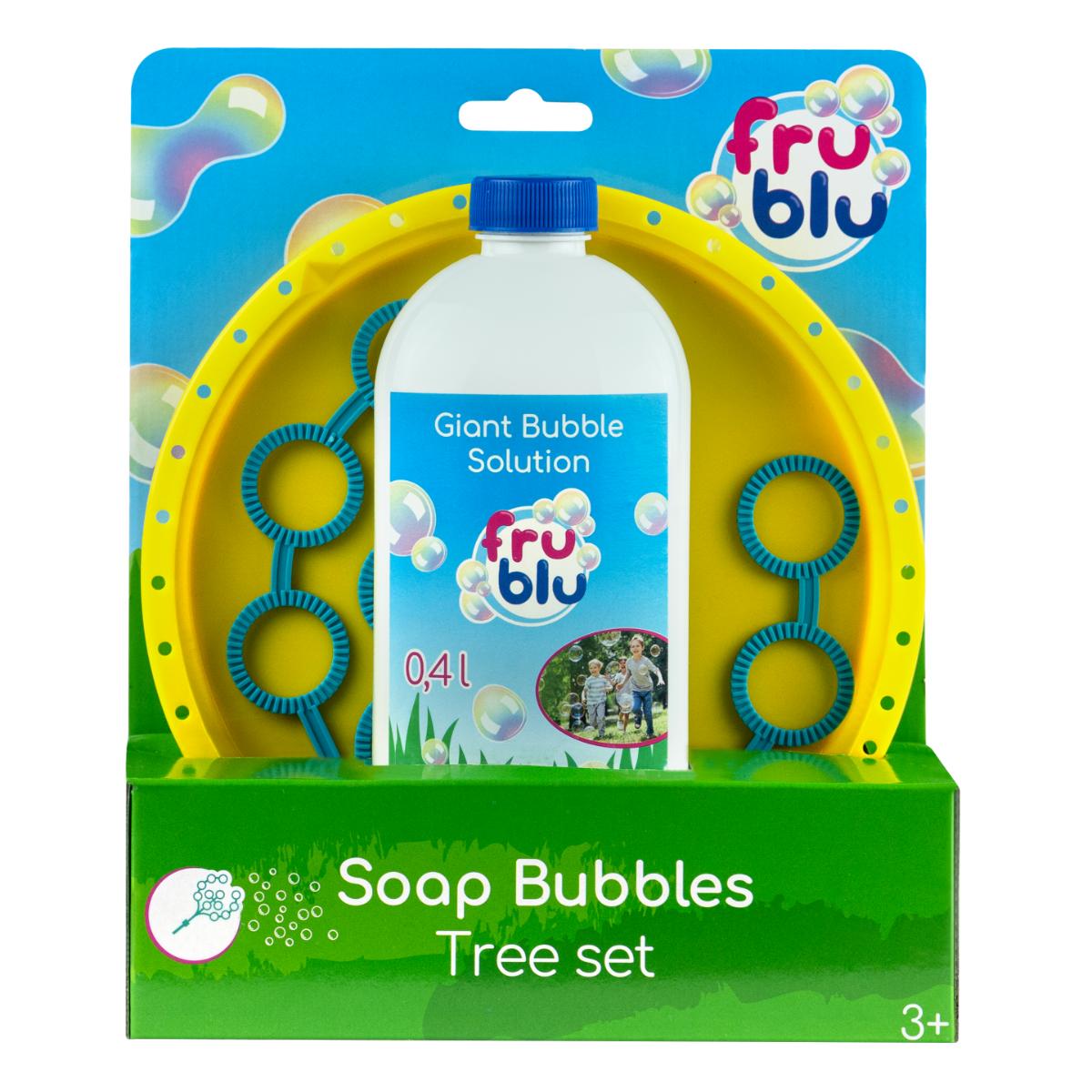Set baloane de sapun si solutie, Fru Blu, Tree, 0.4 l