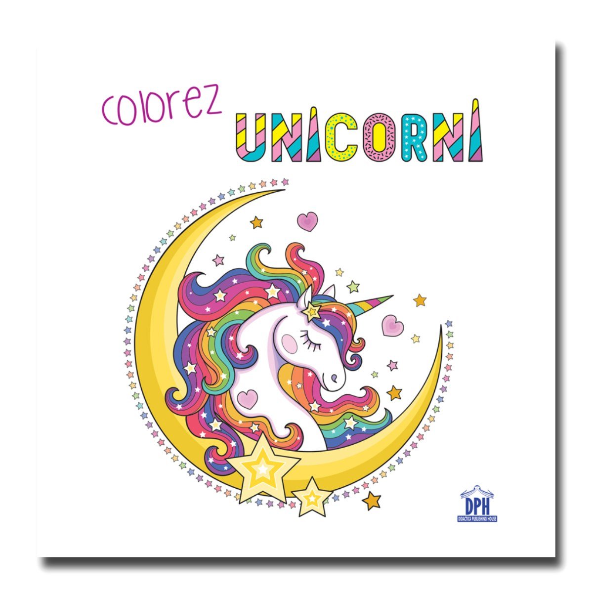 Colorez unicorni, carte de colorat