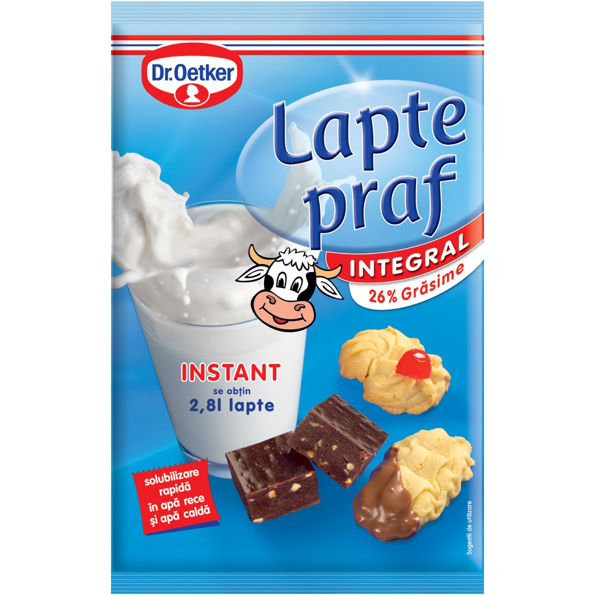 Lapte praf integral dr oetker, 380 g