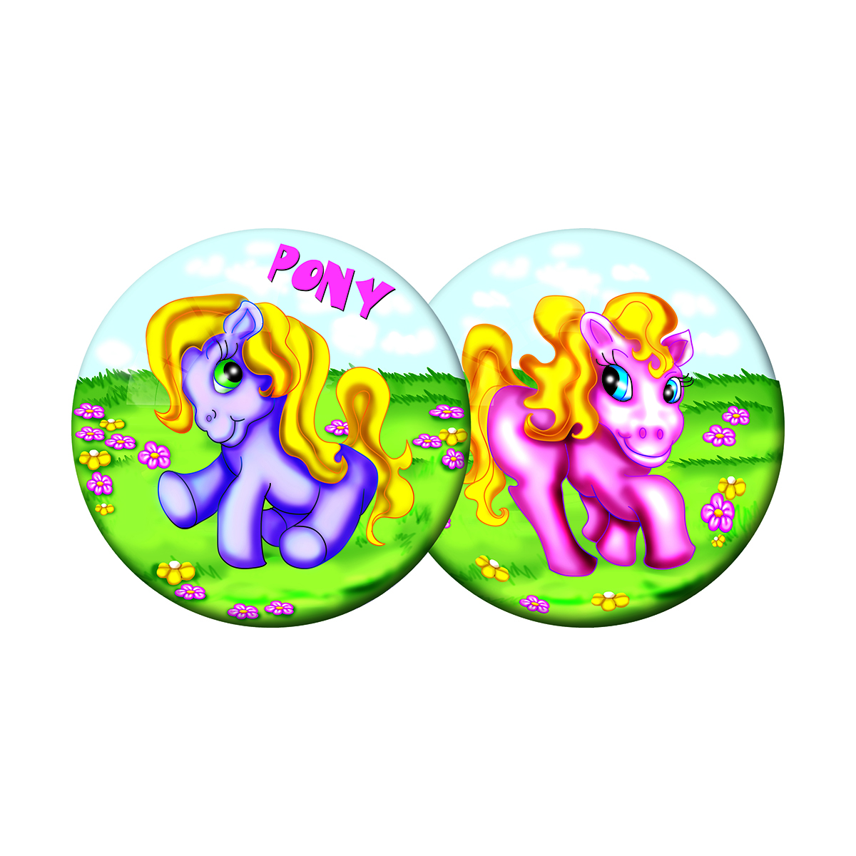 Minge de plaja pony dema still, 23 cm