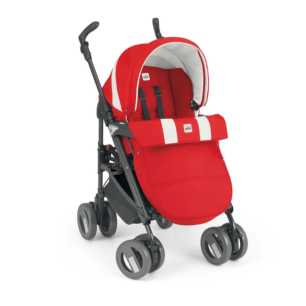 Carucior 3 in 1 cam combi tris, red