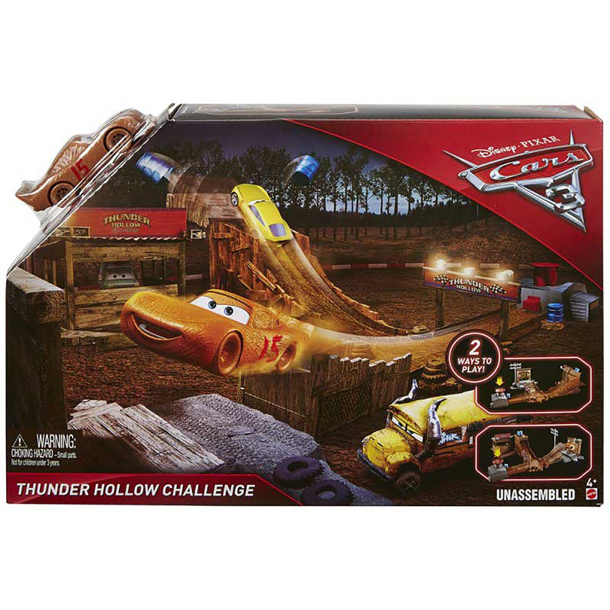 Set de joaca Disney Cars, Thunder Hollow Challenge DYB00 Disney Cars