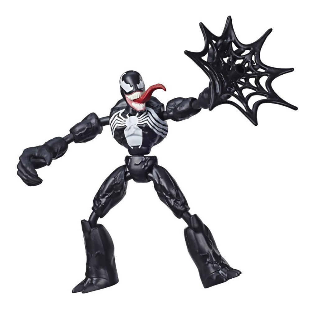 Figurina flexibila spiderman bend and flex, venom (e7689)