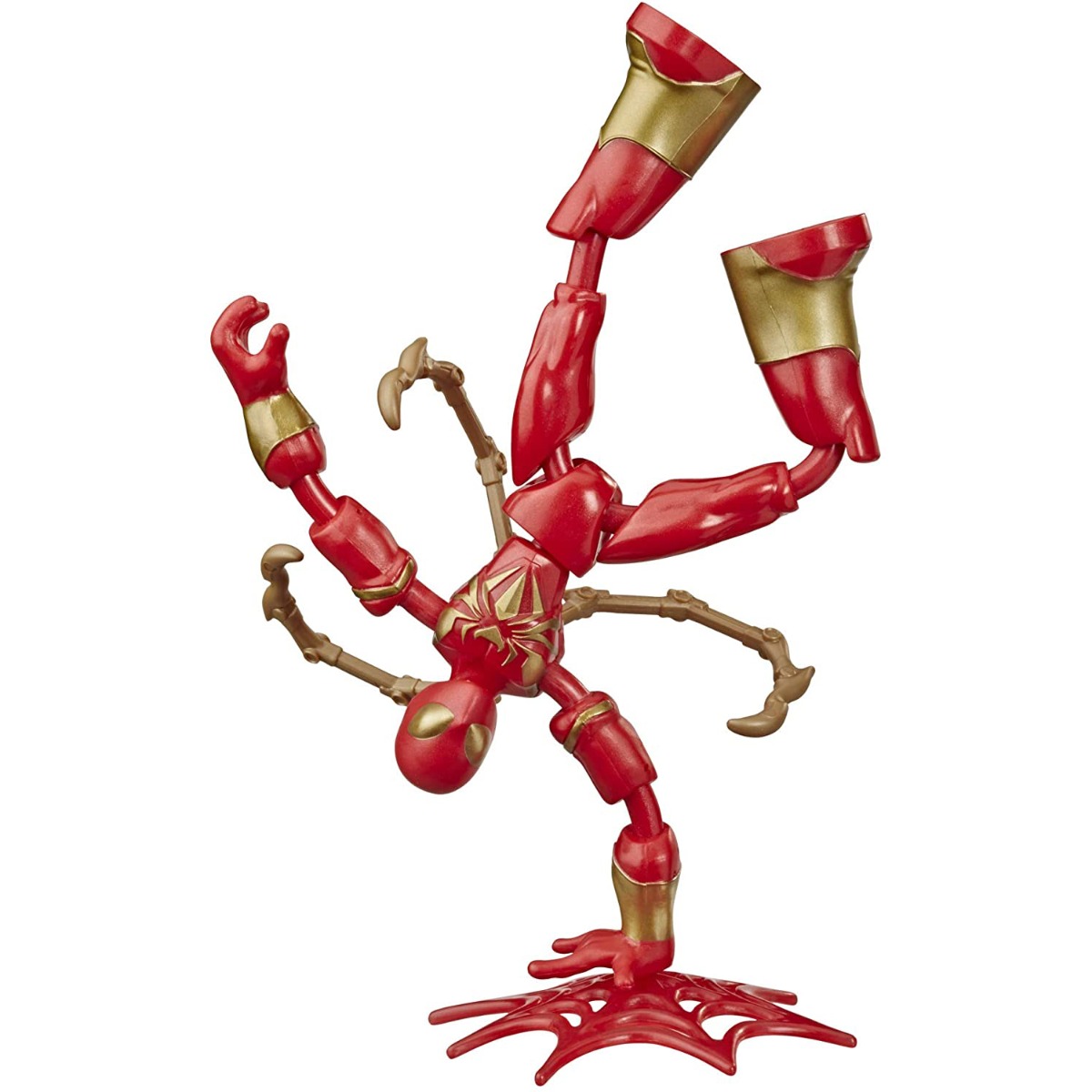 Figurina flexibila Spiderman Bend and Flex, Iron Spider E8972 noriel.ro