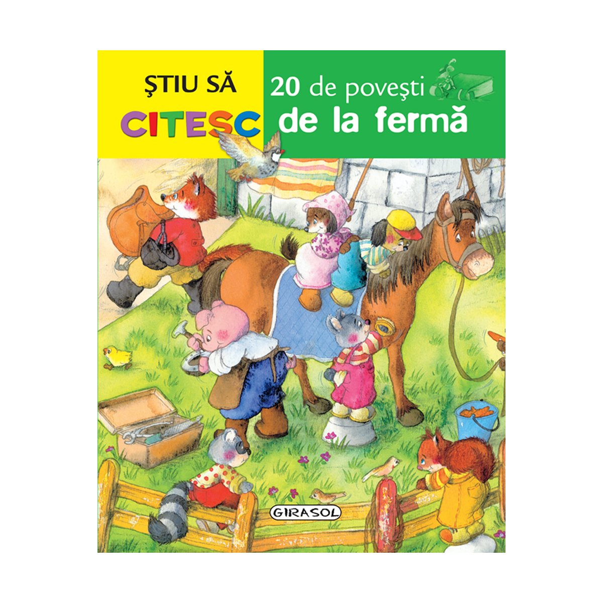 editura girasol - stiu sa citesc. 20 de povesti de la ferma