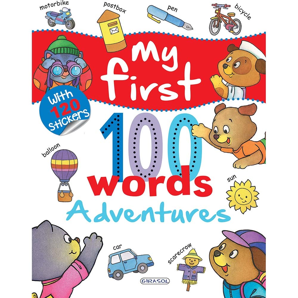 Carte editura girasol, my first 100 words - adventures