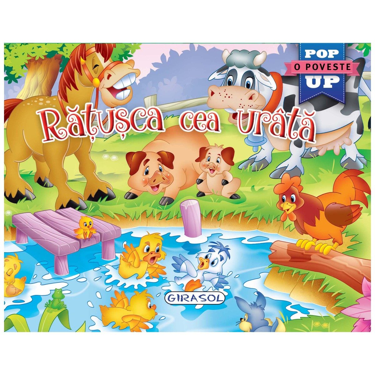 Carte pop-up girasol, ratusca cea urata
