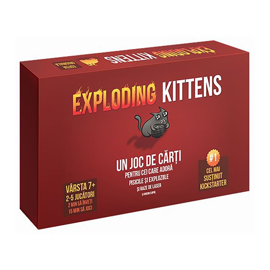 Joc de societate Exploding Kittens Exploding Kittens imagine noua