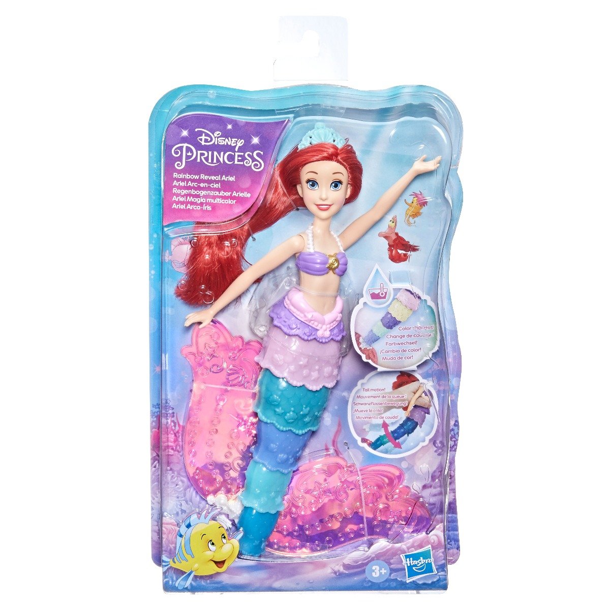 Papusa Disney Princess  Rainbow Reveal Ariel Disney Princess imagine 2022