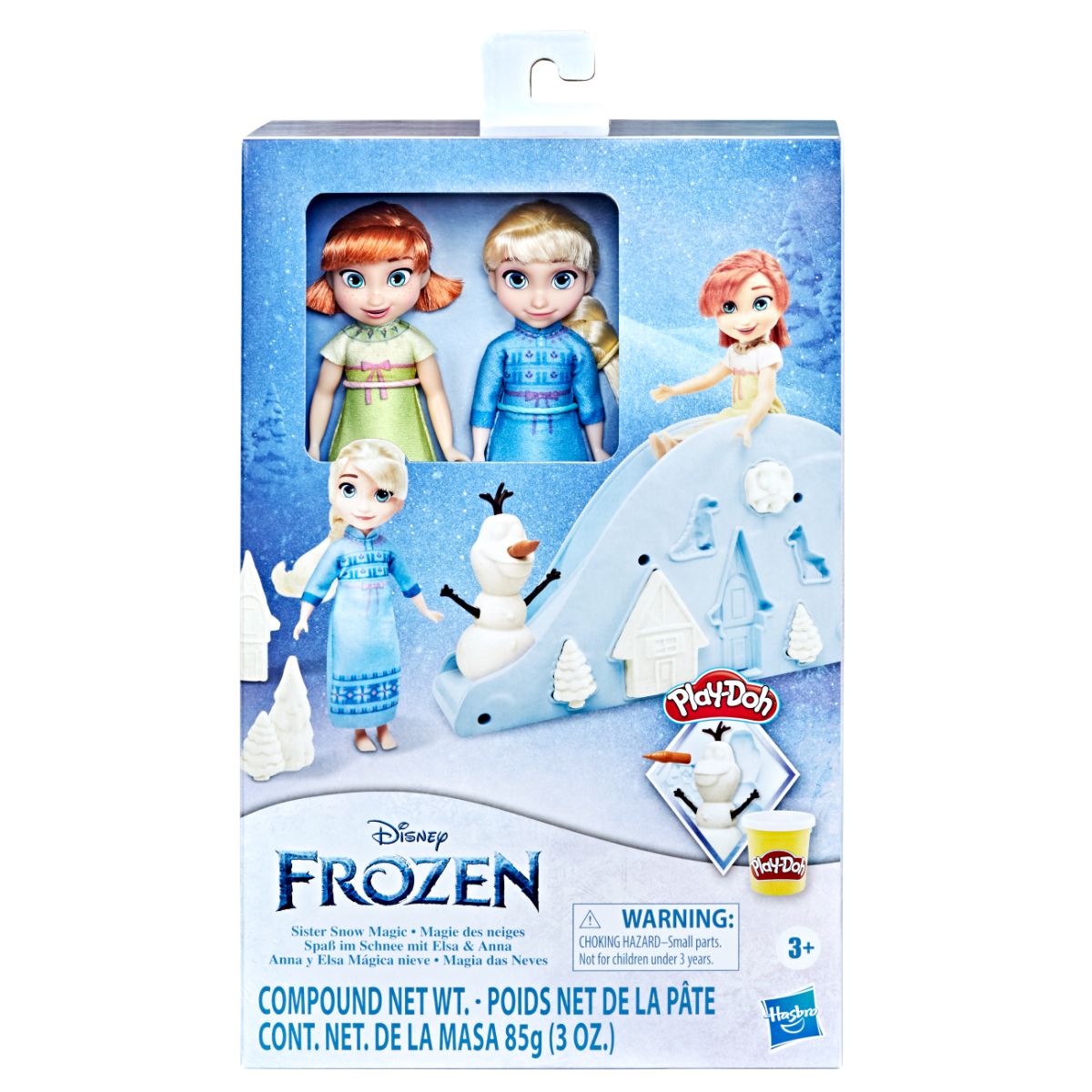 Set 2 papusi si accesorii Frozen, Sister Snow Magic, Anna si Elsa Disney Frozen