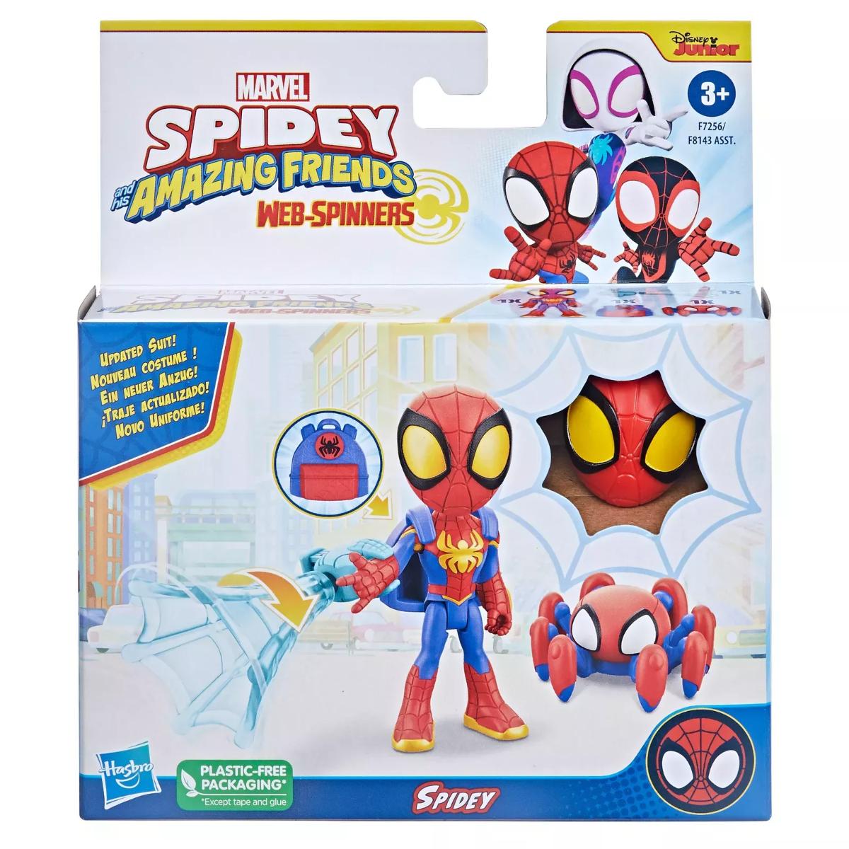 Figurina cu accesorii, Spidey and his Amazing Friends, Web-Spinners, Spidey, F7256