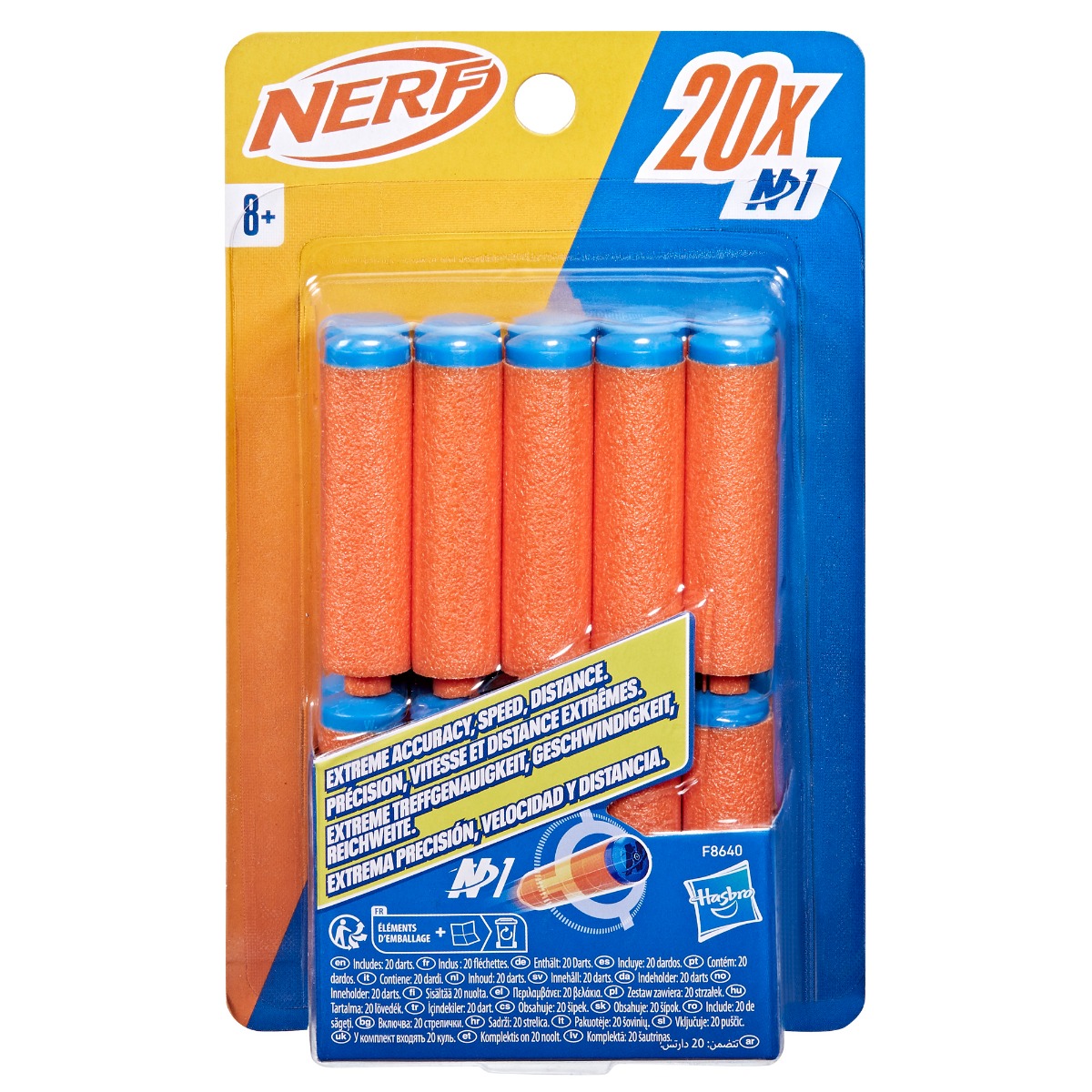 Set 20 de sageti de spuma, Nerf, F8640