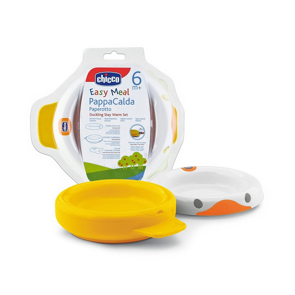 farfurie chicco easy meal, ratusca, 6+ luni
