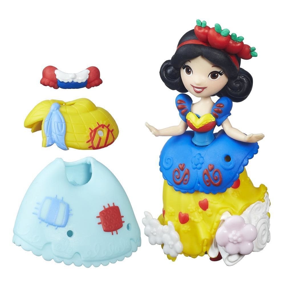 figurina disney princess little kingdom - alba ca zapada, 8 cm