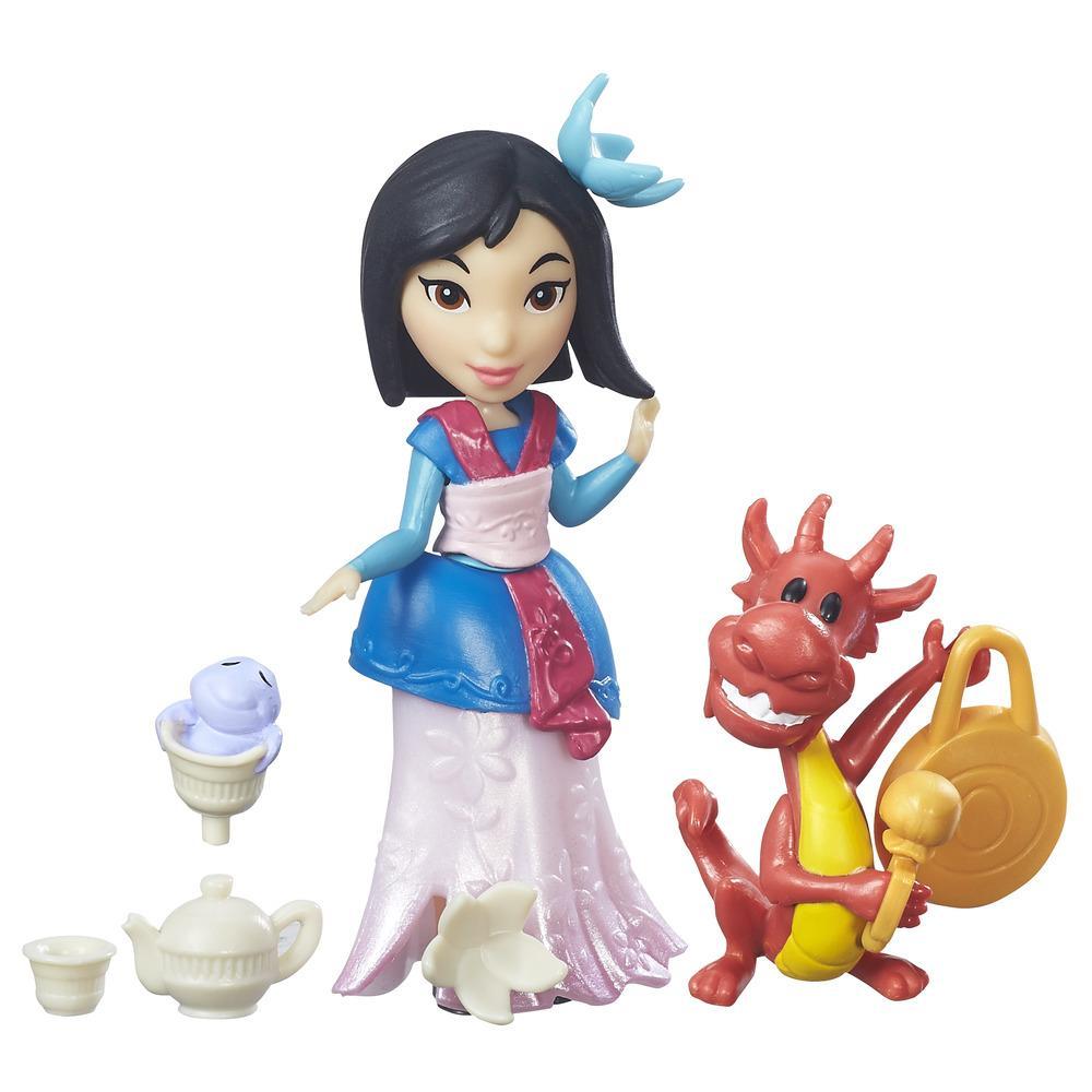 Figurina Disney Princess Micul Regat - Petrecerea cu ceai a lui Mulan, 7.5 cm