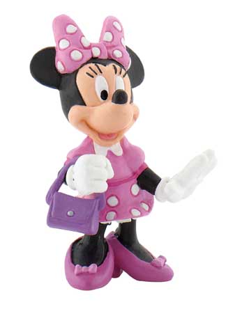 figurina minnie mouse cu poseta, 5 cm
